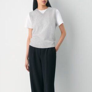 Aritzia Bare Cashmere V-neck Sweater Vest